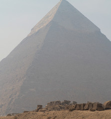 Blackground of Giza Pyramid in Cairo