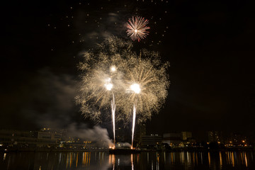 feu d'artifice, Choisy le Roi, la Seine, Val de Marne, 94