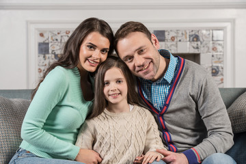 Happy family portrait