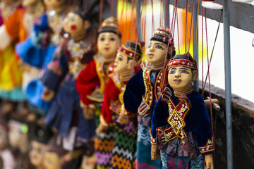 Fototapeta na wymiar Myanmar dolls