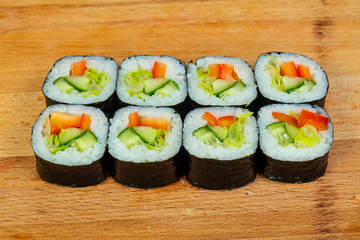 Vegetarian maki roll