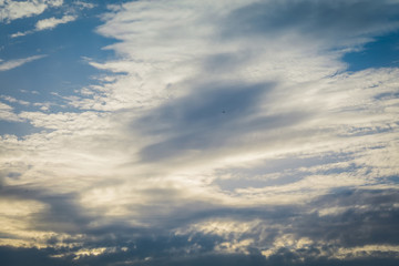 Blue sky with clouds