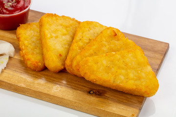 Potato cutlet with onion