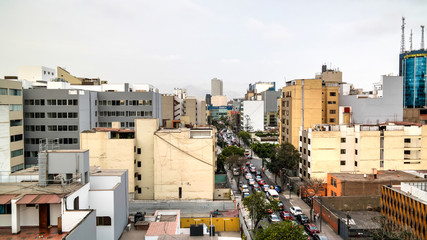 Fototapeta premium aerial view to Miraflores district, Lima, Peru