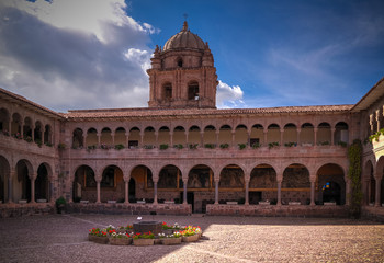 Fototapeta na wymiar View to Coricancha, famous temple in the Inca Empire, Cuzco, Peru
