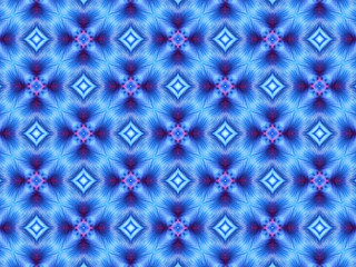 Fototapeta premium Blue and purple repeat geometric pattern