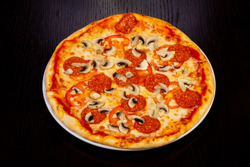 Delicious pepperoni pizza