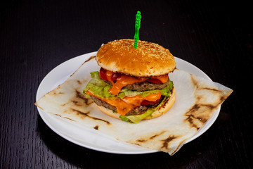 Tasty beef burger