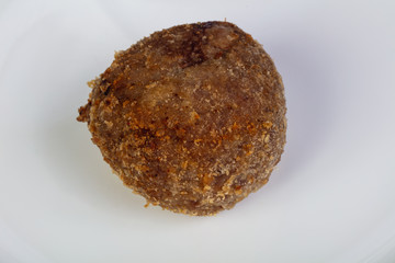 Baked pork meatball