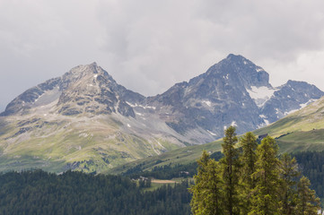 St. Moritz, Piz Julier, Piz Albana, Oberengadin, Alpen, Wanderweg, Suvretta, Julierpass, Graubünden, Sommer, Schweiz