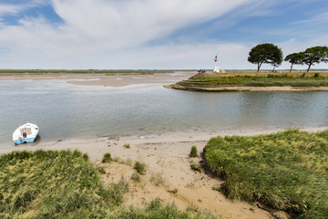 Saint Valery sur Somme, small village of the Bay of Somme