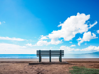 ハワイのベンチ