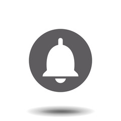 Bell Icon in trendy flat style isolated on white background. Notification symbol for your web site design, logo, app, UI. Vector illustration.