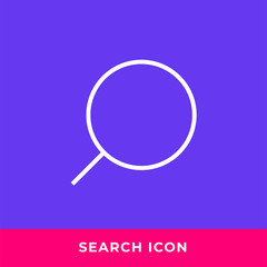 Search icon vector. Modern, simple flat vector illustration for web site or mobile app