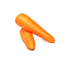 Carrots isolated on white background