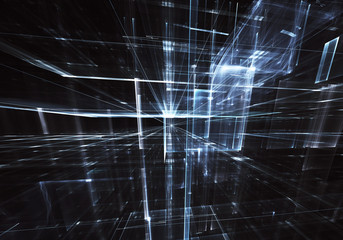 Abstract technology 3D illustration