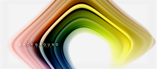 Rainbow fluid colors abstract background twisted liquid design, colorful marble or plastic wavy texture backdrop, multicolored template for business or technology presentation or web brochure cover