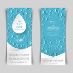 Water drop banner