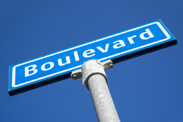 Obraz premium Dutch road sign: street name