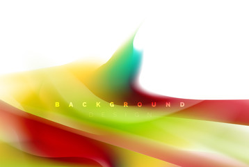 Holographic paint explosion design, fluid colors flow, colorful storm. Liquid mixing colours motion concept, trendy abstract background layout template for business presentation, app wallpaper banner