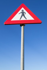 Dutch road sign: pedestrians