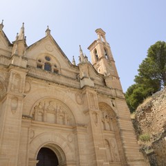 Fototapeta na wymiar Facade of Church in Antequera, Andalusia, Spain