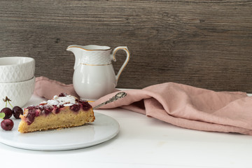 zarter und fluffiger Kirschkuchen