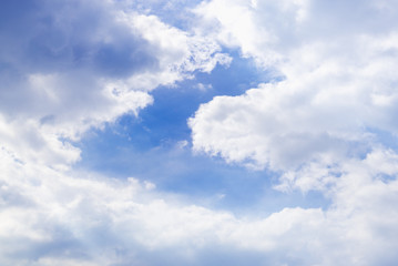 Blue sky with clouds