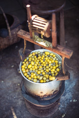 Cocoon for Thai silk making