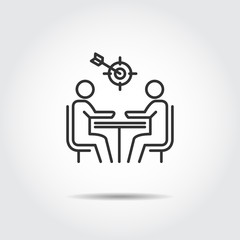 meeting icon vector illustration
