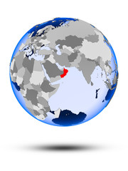 Oman on globe