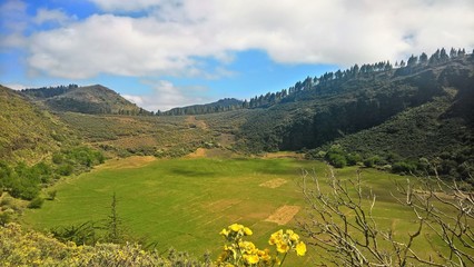 Alter Vulkankrater auf Gran Canaria © plattmedia