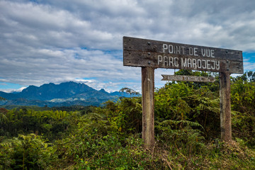 Marojejy park view under the clouds