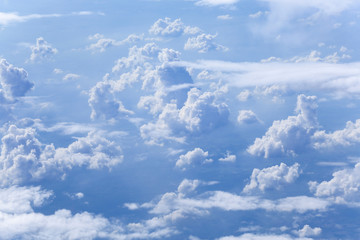 Aerial Sky view from airplane