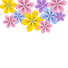 vector background with Flower 820