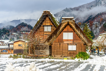 Gassho-zukuri house in Shirakawa village, Japan
