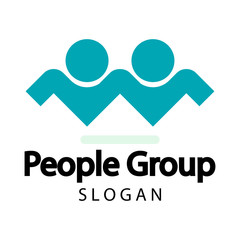 Group people logo,Teamwork icon.vector illustrator
