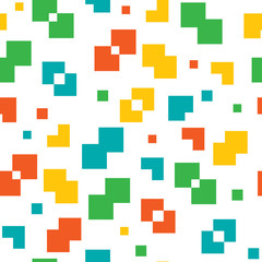 Pixel seamless vector colorful pattern