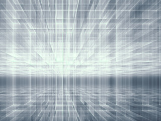 Perspective wall - abstract digitally generated image