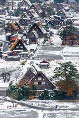 Fototapeta premium Gassho-zukuri house in Shirakawa village, Japan