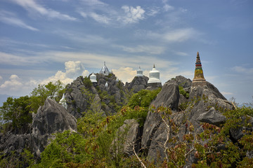 Amazing Temple in the Mountain of Thailand