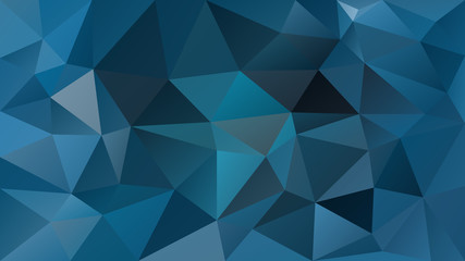 vector abstract irregular polygonal background - triangle low poly pattern - sky blue, cerulean and royal color