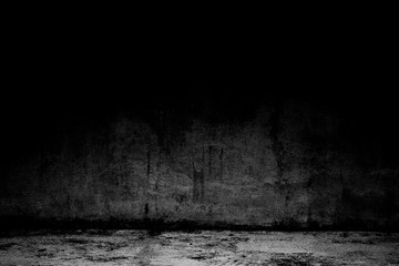 abstract background black room dark concrete wall and floor