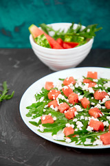 Fresh summer watermelon salad