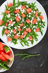 Fresh summer watermelon salad