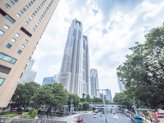 Obraz premium 東京都庁 高層ビル