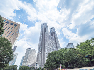 Fototapeta na wymiar 東京都庁　高層ビル