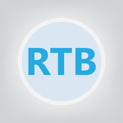 RTB (Real-time bidding)- vector illustration