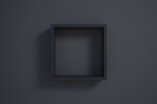 Black Picture Frame On Black Wall