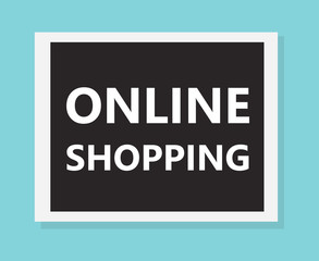 online shopping concept- vector illustration